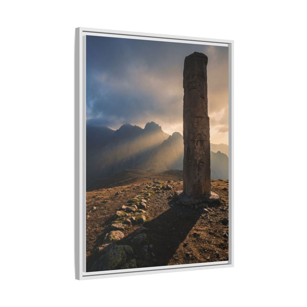 Framed Matte Canvas - Sun Peak
