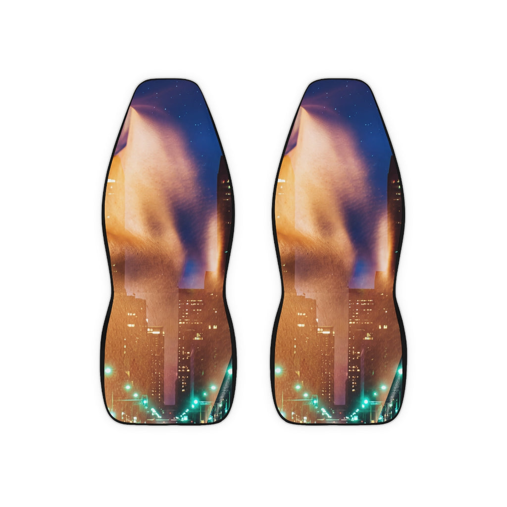 Car Seat Covers - Urban Pulse City Skyline | Echovira...
