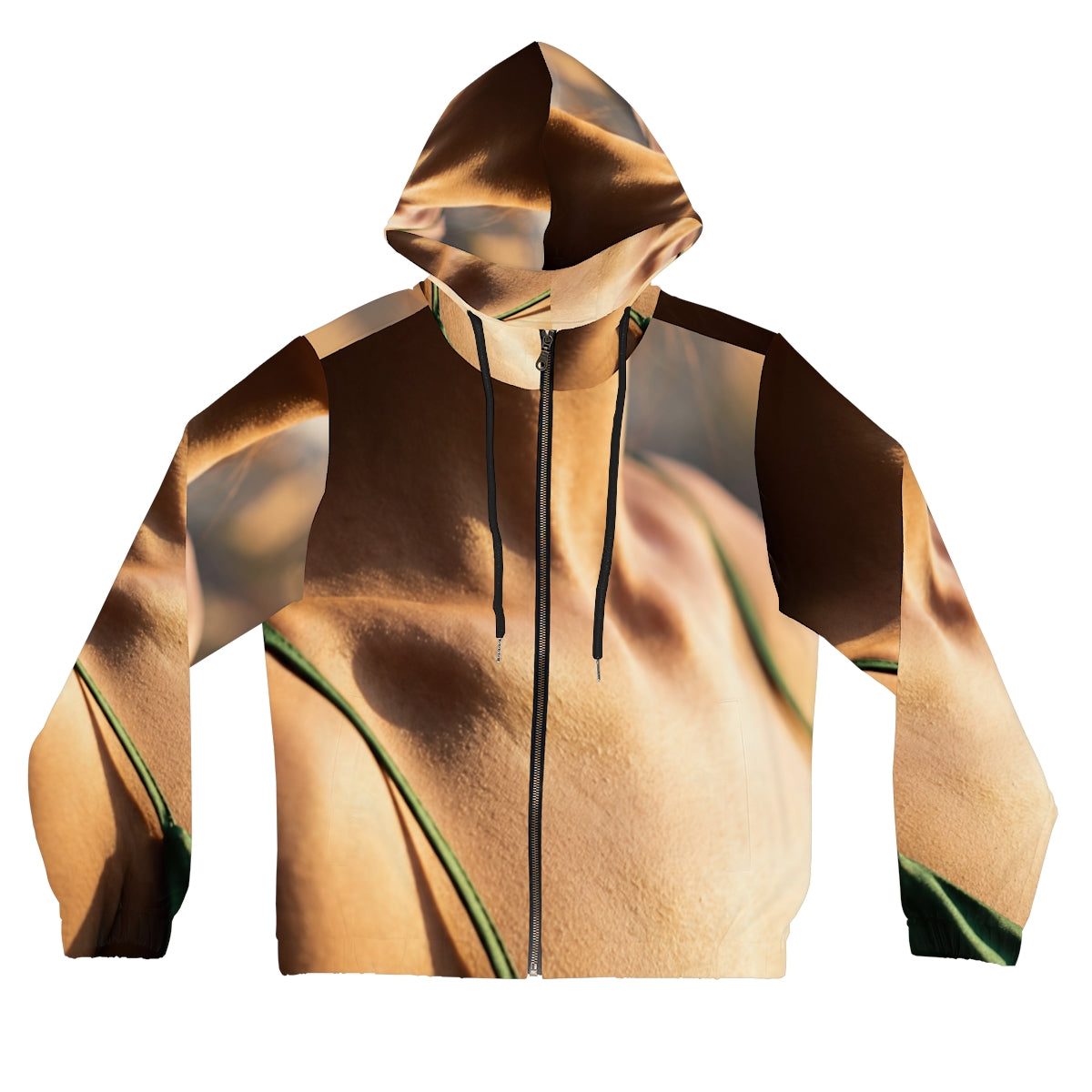 Golden Hour Women's Zip Hoodie - Emerald Sunkissed |...