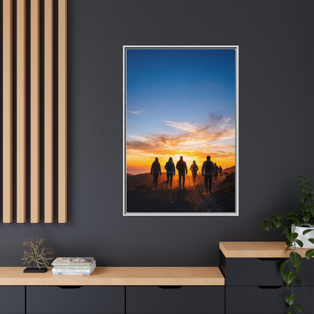 Matte Canvas, Framed - Epic Dawn Trek