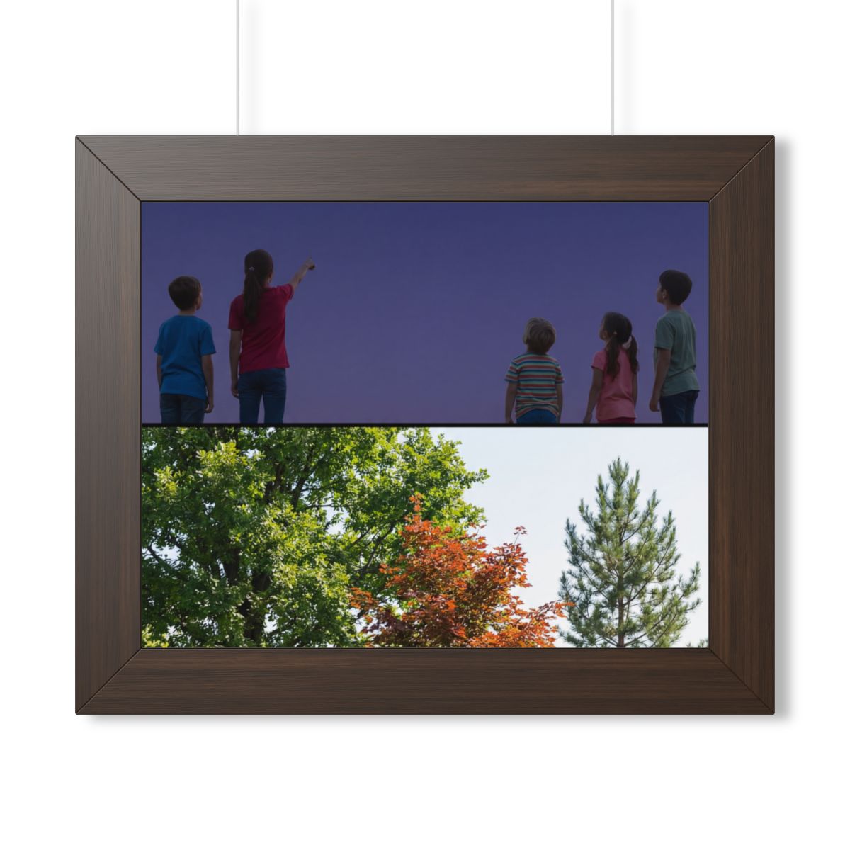 Framed Horizontal Poster - Stardust & Forest Discovery —......