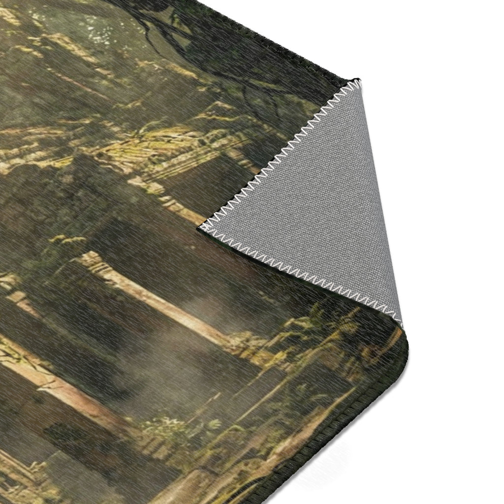 Area Rug - Overgrown Jungle Sanctuary | Echovira Gallery