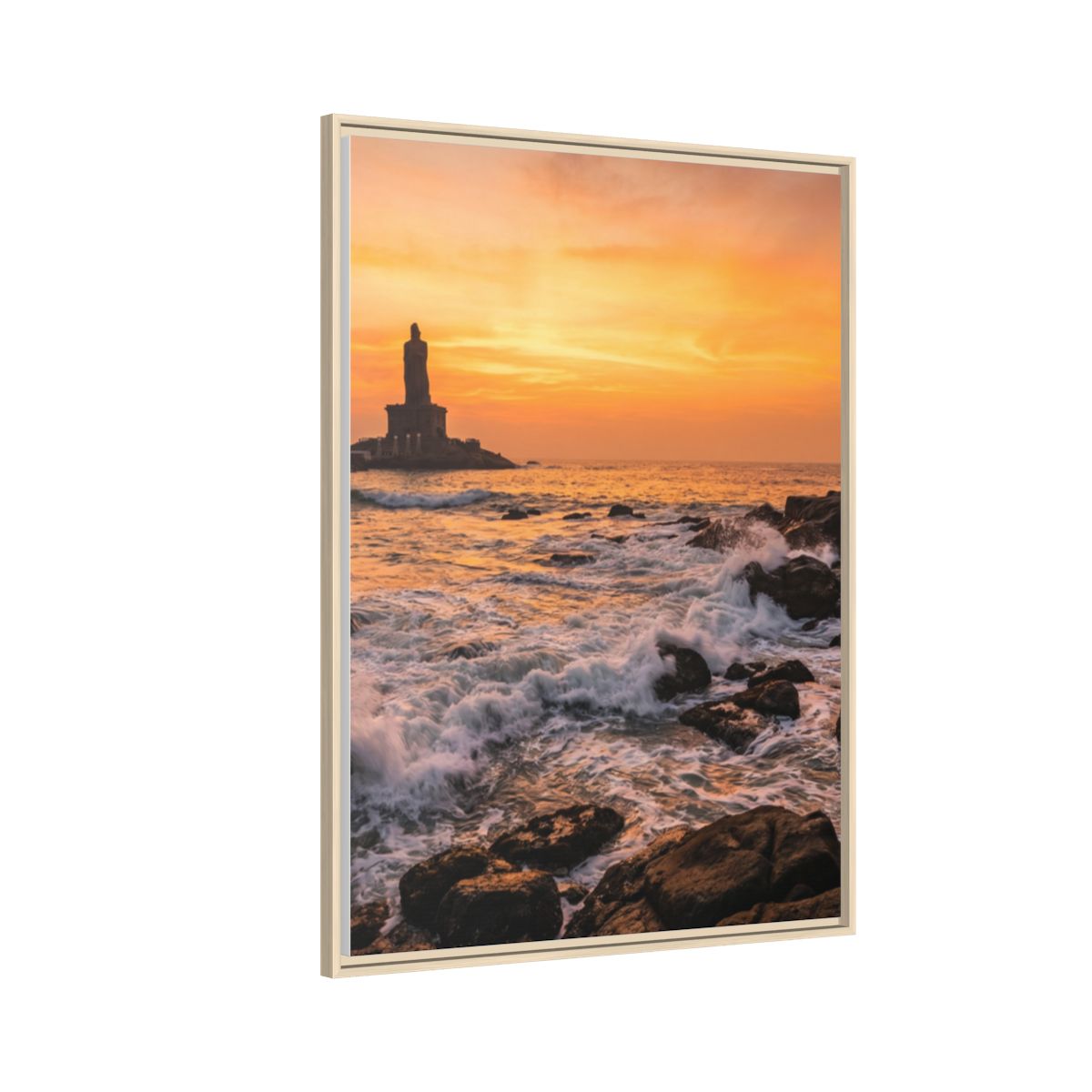 Framed Matte Canvas - Majestic Golden Coast