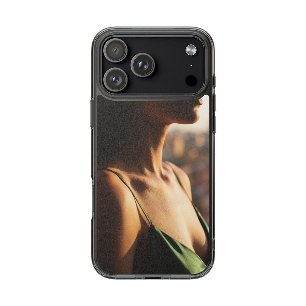 Clear Impact-Resistant Cases - Clear Phone Case - Emerald...