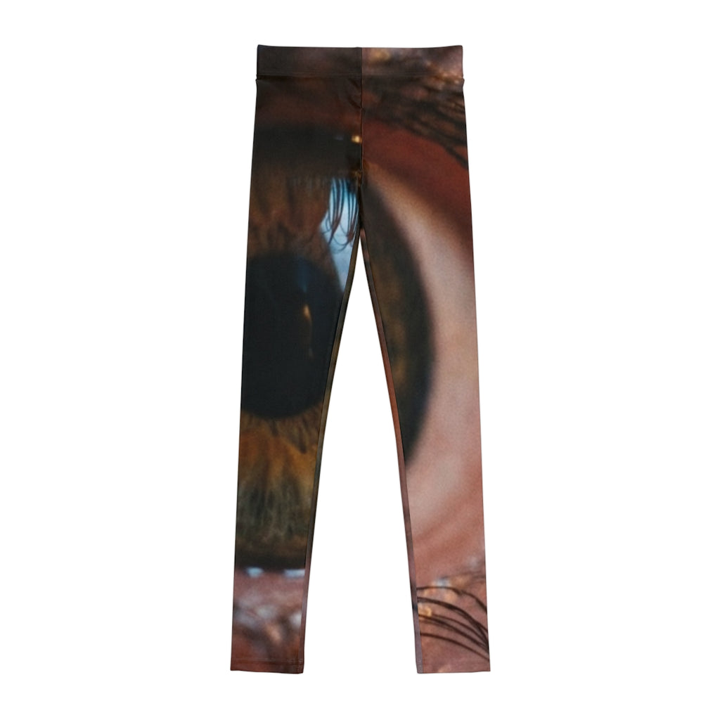 Youth Leggings - Amber Iris Reflection Fine Art Print |...