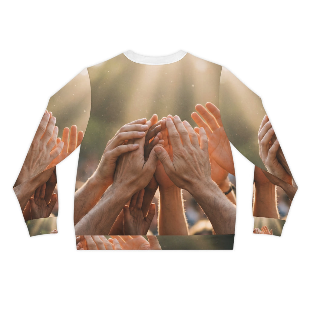 Men's Lightweight Sweatshirt - Golden Rays of Unity Wall Art...