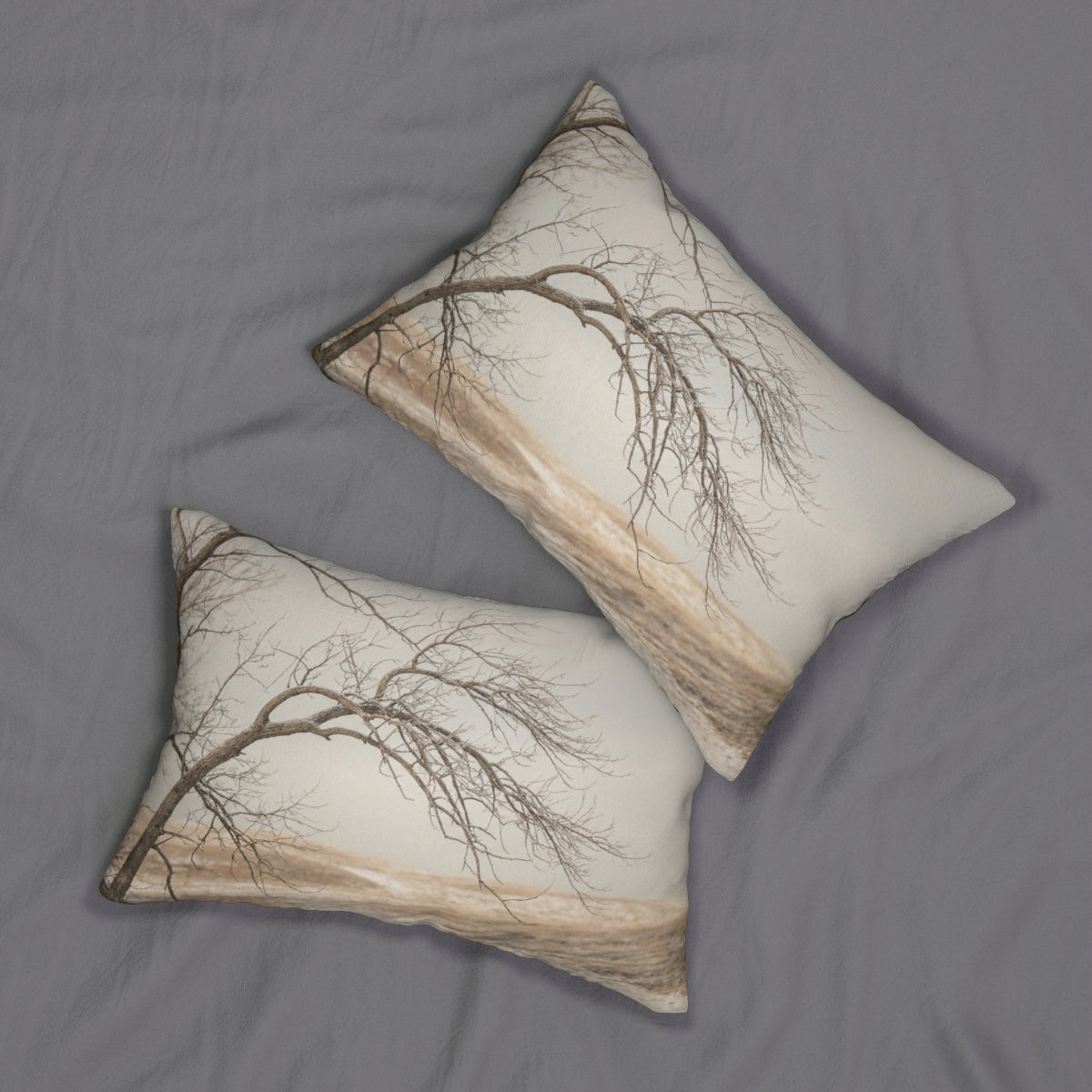 Lumbar Pillow - Winter Tree Minimalist