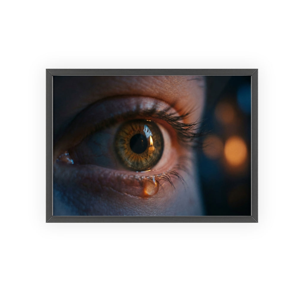 Poster mit Holzrahmen – Eye Art