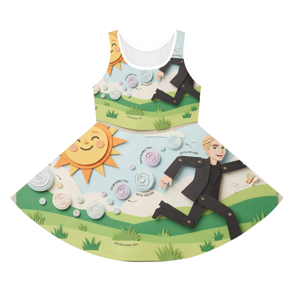 Girls' Sleeveless Sundress - Meadow Sunshine | Echovira...