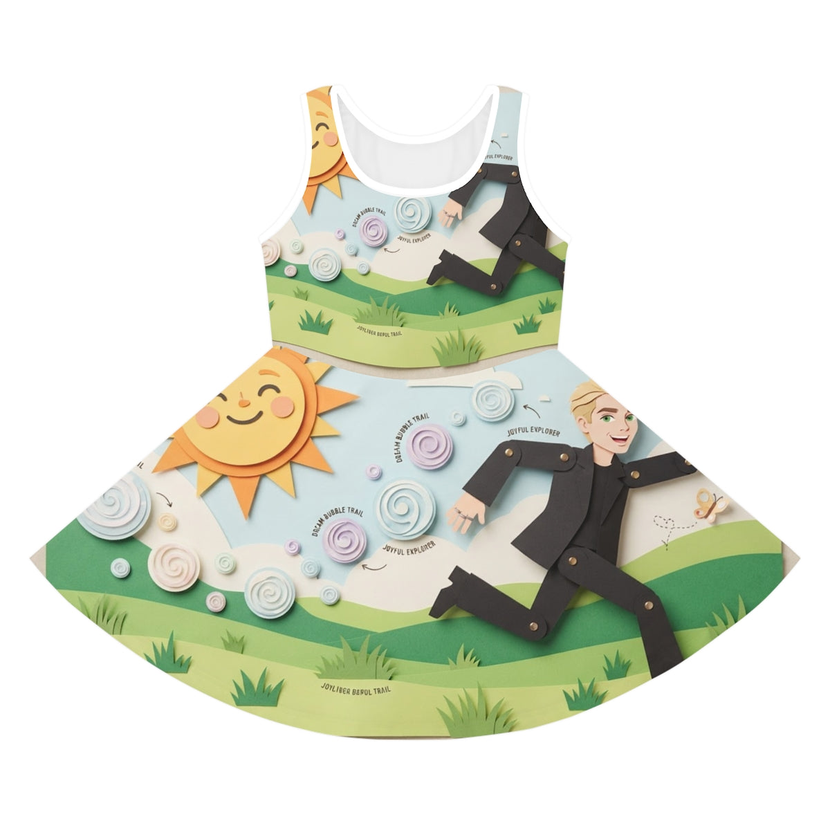 Girls' Sleeveless Sundress - Meadow Sunshine | Echovira...