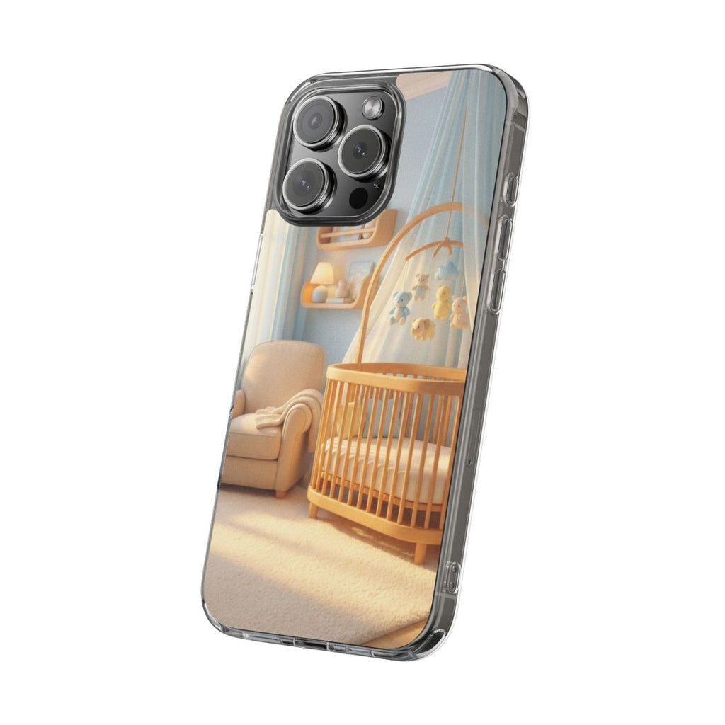 Clear Impact-Resistant Cases - Soft Blue Clear Phone Case...