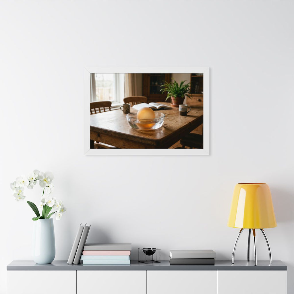 Framed Horizontal Poster - Amber Sanctuary — White (14×11......