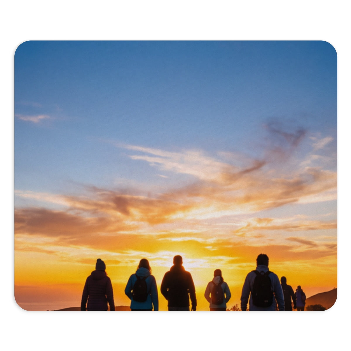 Mouse Pad - Golden Hiker Dawn
