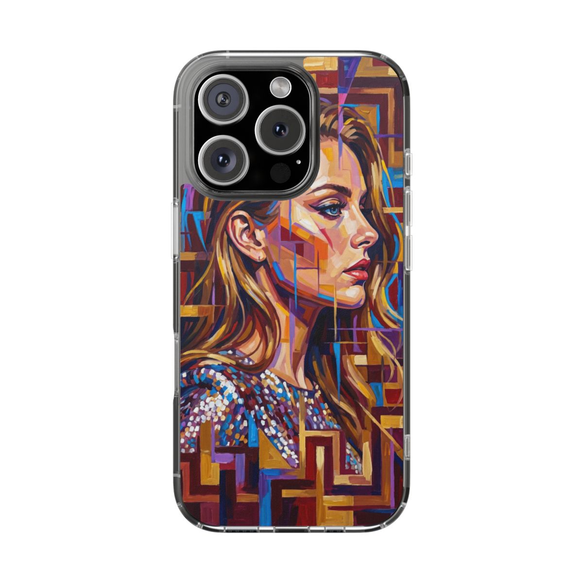 Clear Impact-Resistant Case - Shattered Elegance | Echovira...