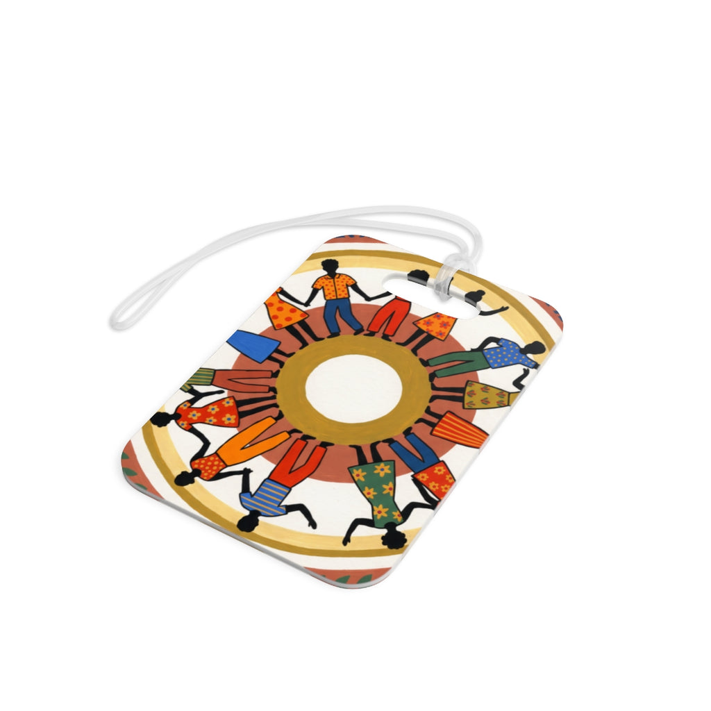 Luggage Tag - Unity Mandala Folk Art | Echovira Gallery
