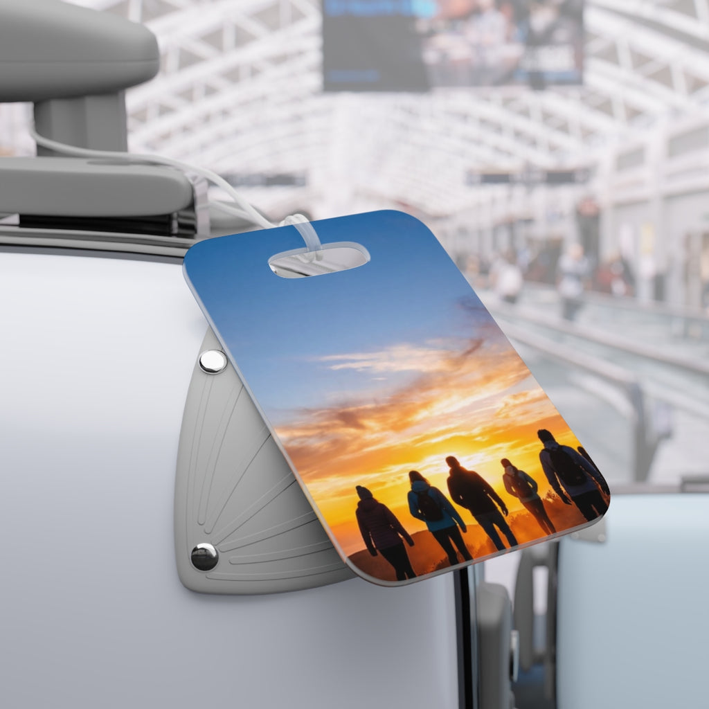 Luggage Tags - Sunset Mountain Ridge | Echovira Gallery