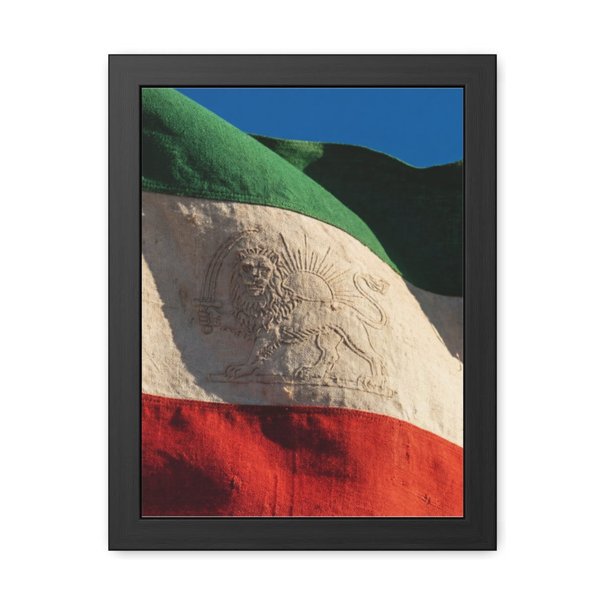 Framed Wall Art - Heritage Flag — Portrait