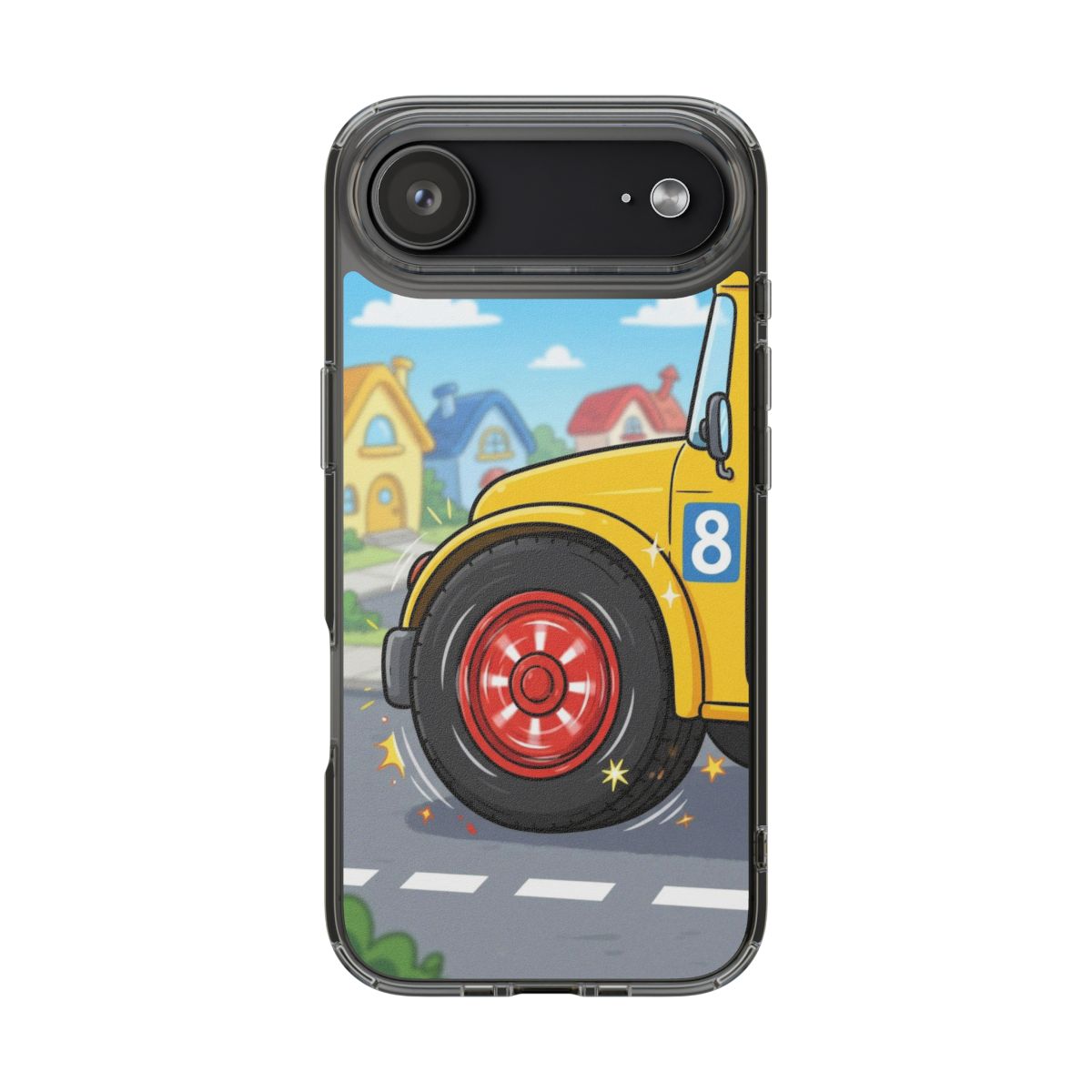 Clear Impact-Resistant Cases - Cartoon Bus | Echovira...