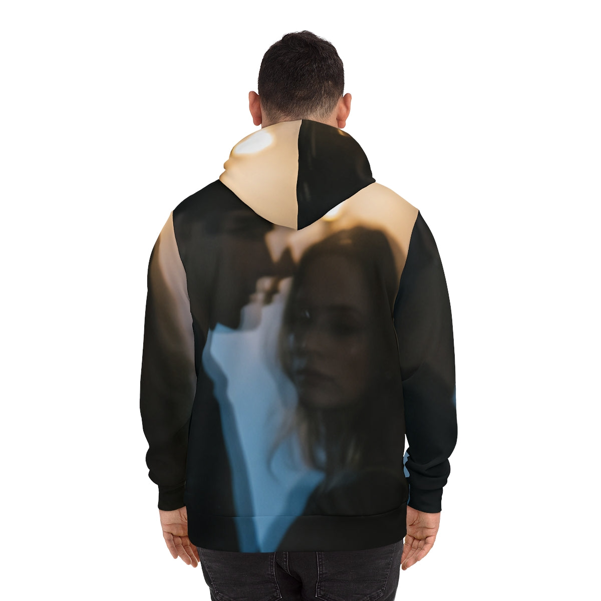 Men's Midnight Reflections Hoodie - Moody Fashion Pullover |...