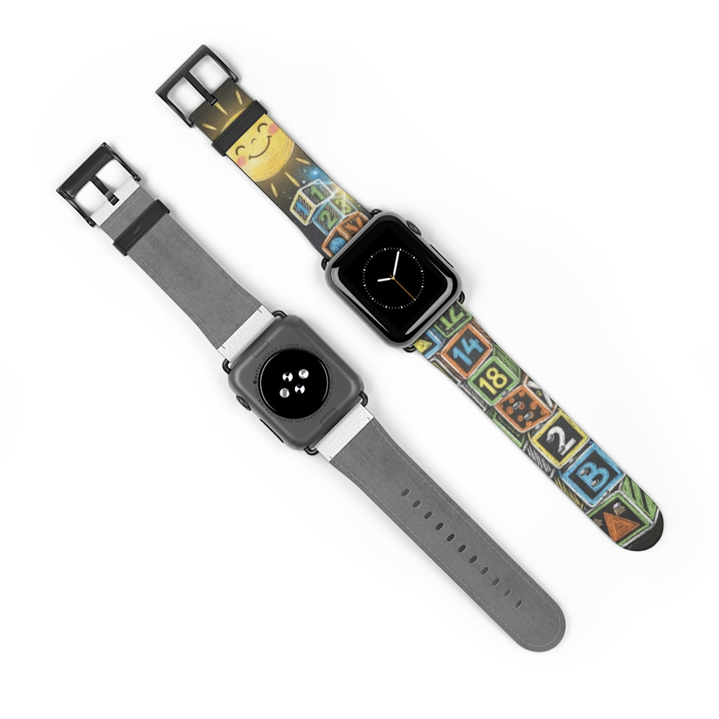 Apple Watch Band - Sunny Alphabet Blocks | Echovira Gallery