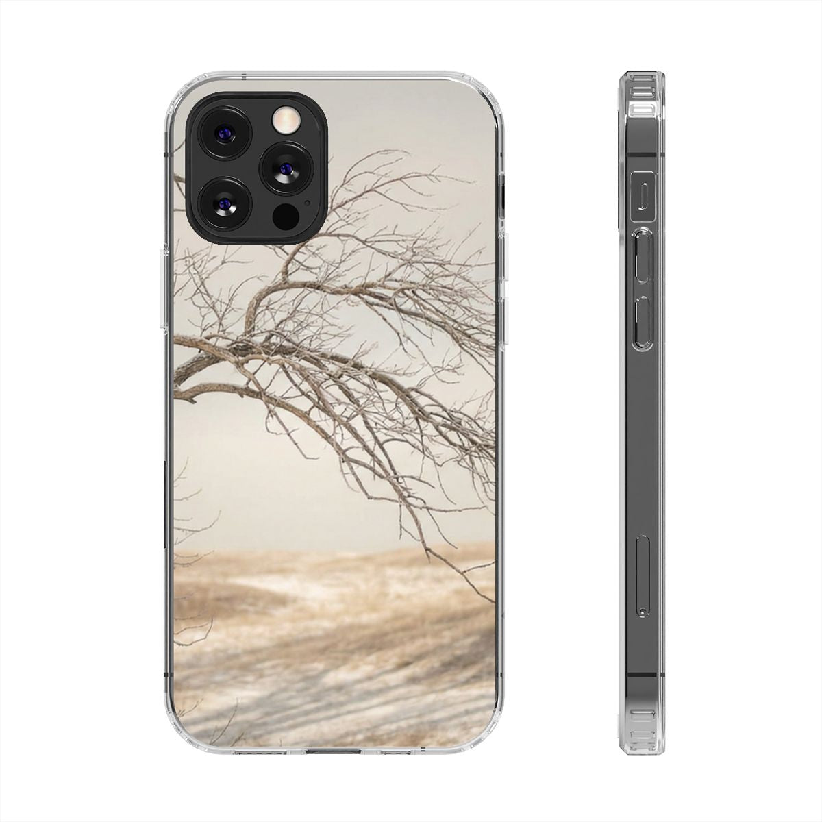 Clear Impact-Resistant Cases - Clear Phone Case - Winter...