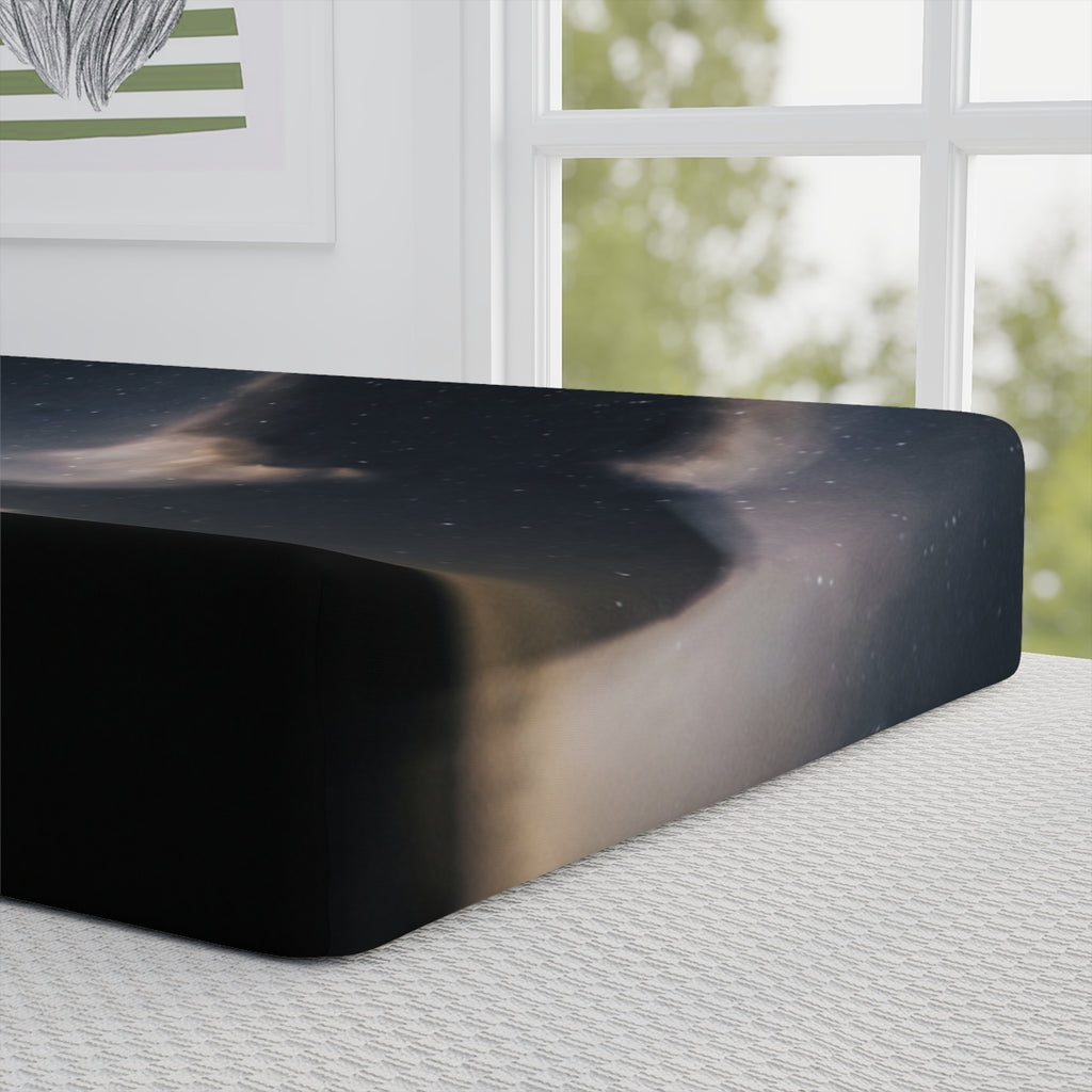 Baby Changing Pad Cover Starlit Sky Silhouette