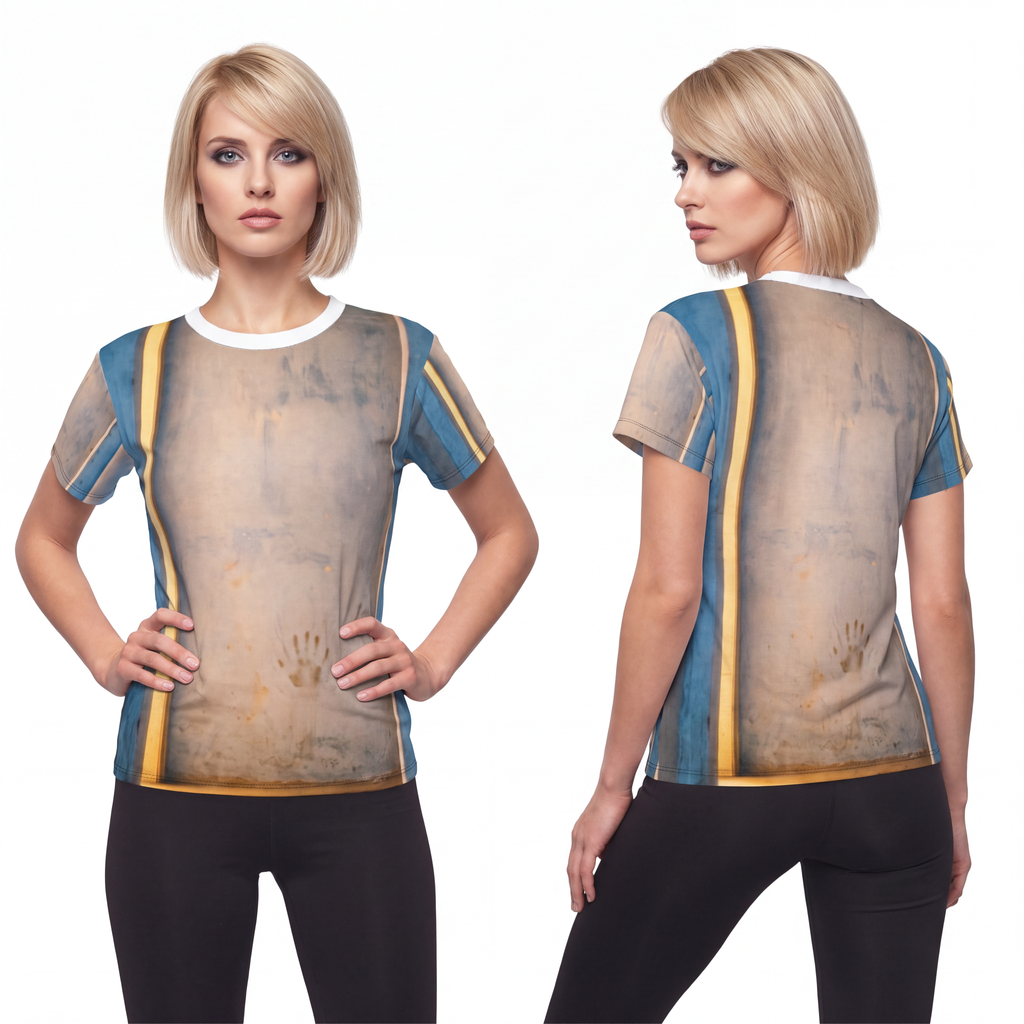 Women's Cut & Sew Tee - Liminal Corridor | Echovira Gallery