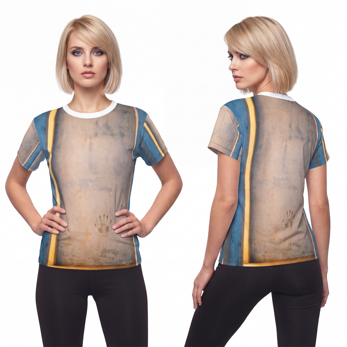 Women's Cut & Sew Tee - Liminal Corridor | Echovira Gallery
