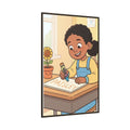 Matte Canvas Framed - Paisley Classroom Joy — Espresso /......