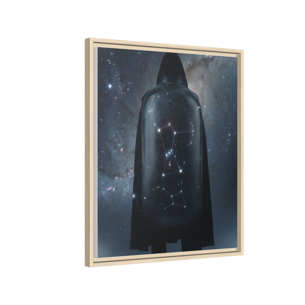 Framed Matte Canvas - Cosmic Sentinel — Natural / 1.25" (8×10, 9×12, 11×14, 12×16, 10×20, 12×18, 16×20, 16×24, 12×36, 18×24, 20×24, 16×32, 20×30, 24×30, 16×48, 24×32, 24×36, 24×48, 20×60, 30×40, 32×48, 30×60 & 40×60)