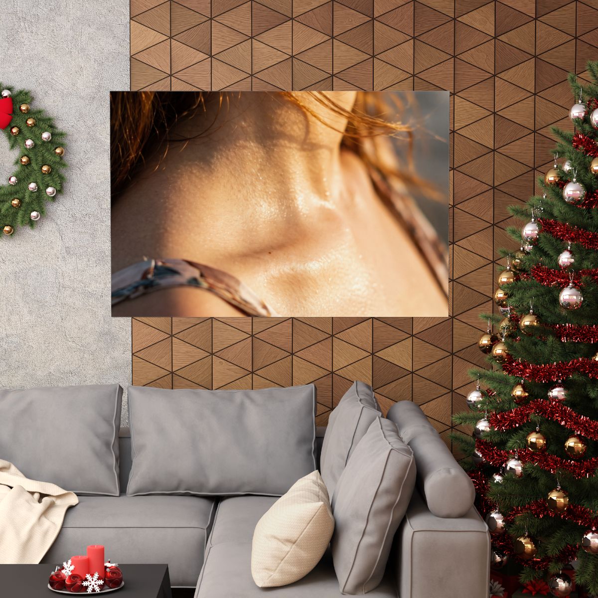 Matte Horizontal Poster - Golden Glow (10×8 & 54×36) |...