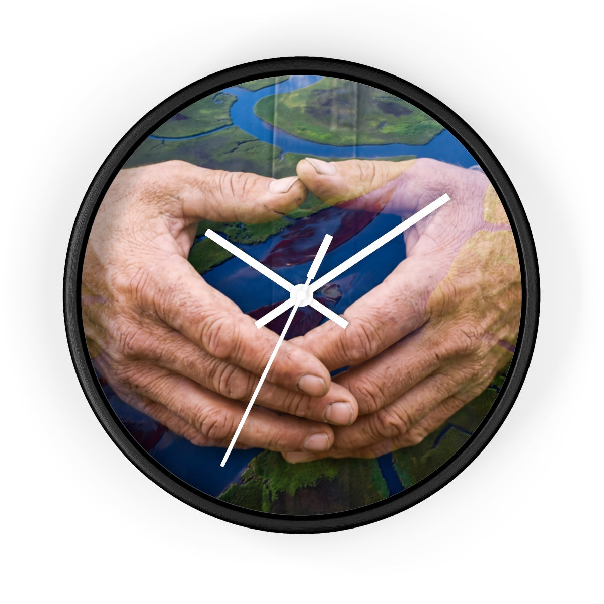 Wall Clock - Earth Flow | Echovira Gallery