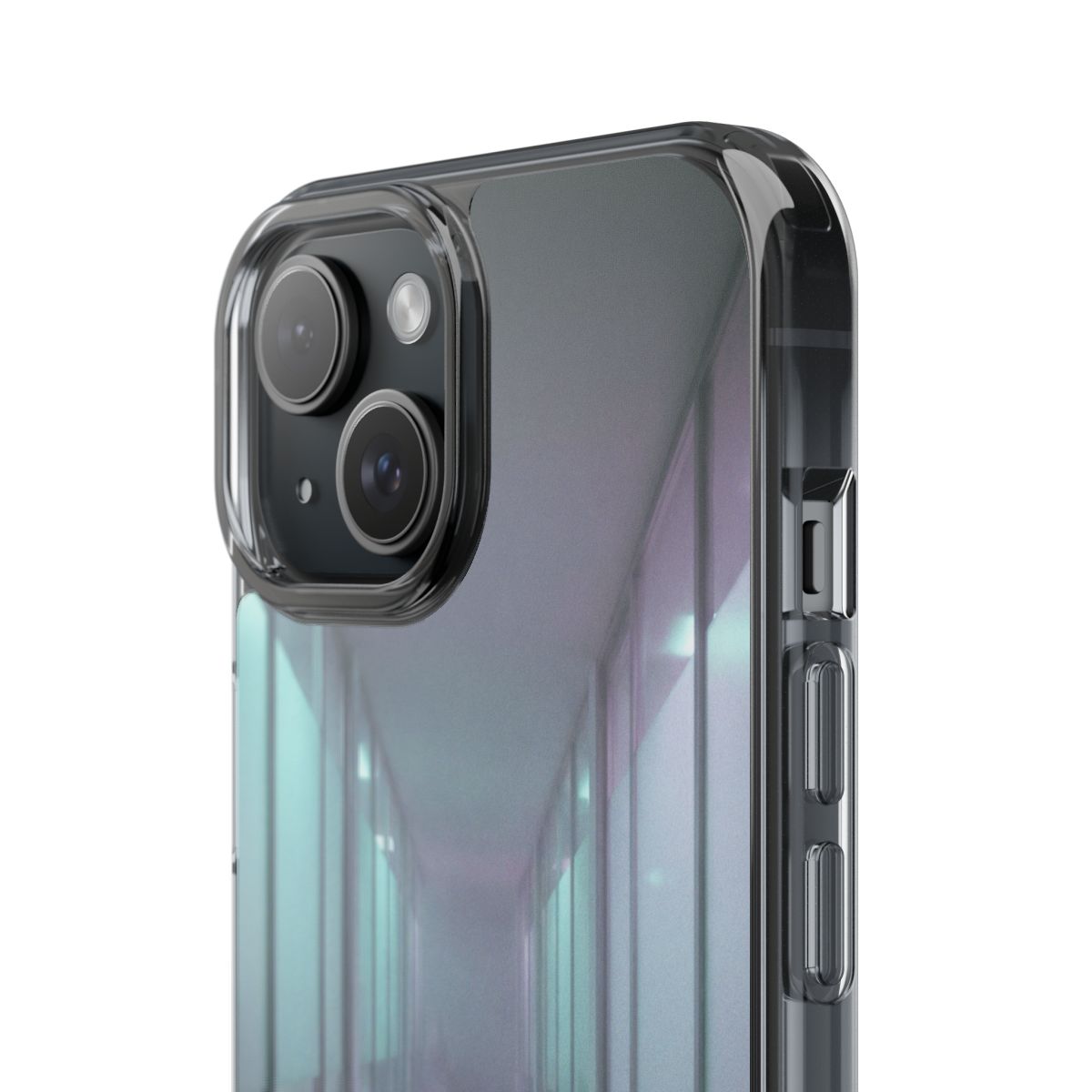 Clear Impact-Resistant Apple iPhone Cases - Liminal Corridor | iPhone 17 Pro Max, 17 Pro, 17 Air & More
