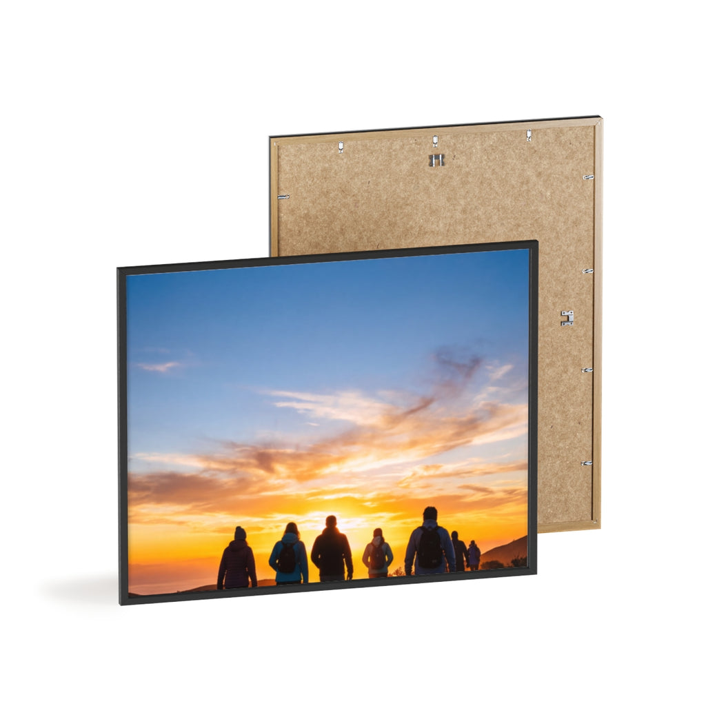 Posters with Wooden Frame - Sunrise Journey