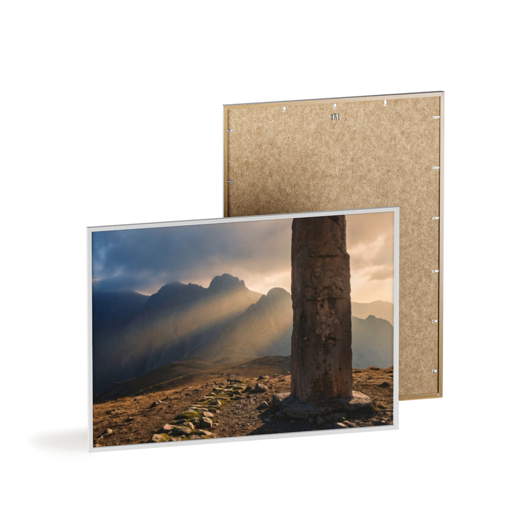 Wooden Framed Poster - Mystic Peak