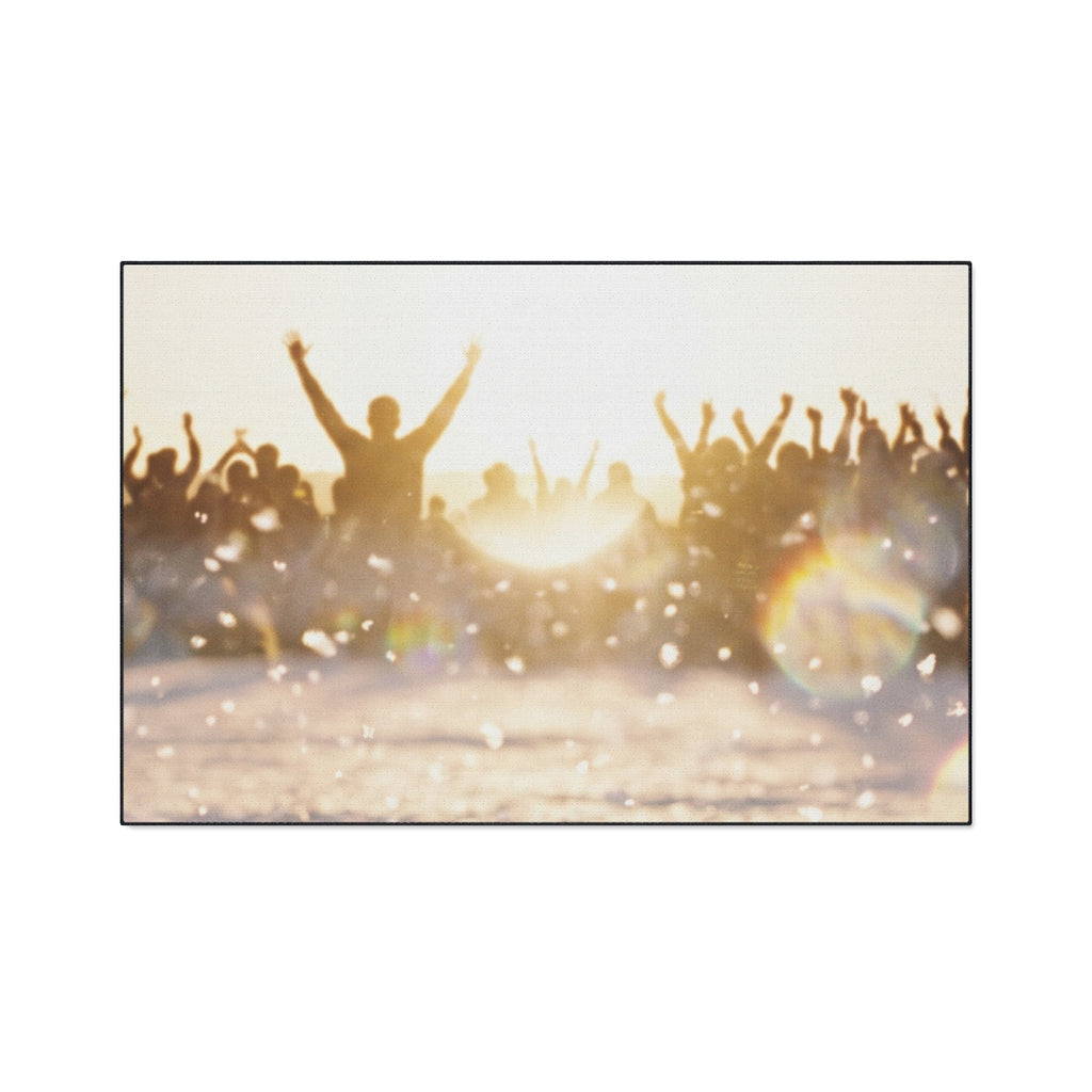 Heavy Duty Floor Mat with Golden Hour Art