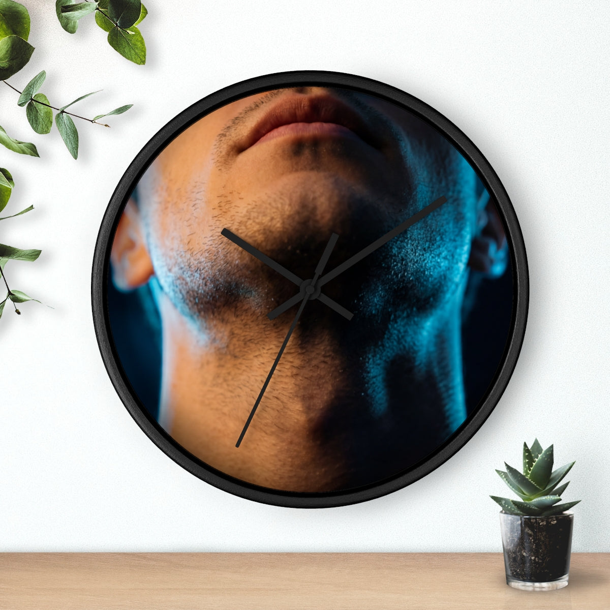 Wall Clock - Neon Pulse Time