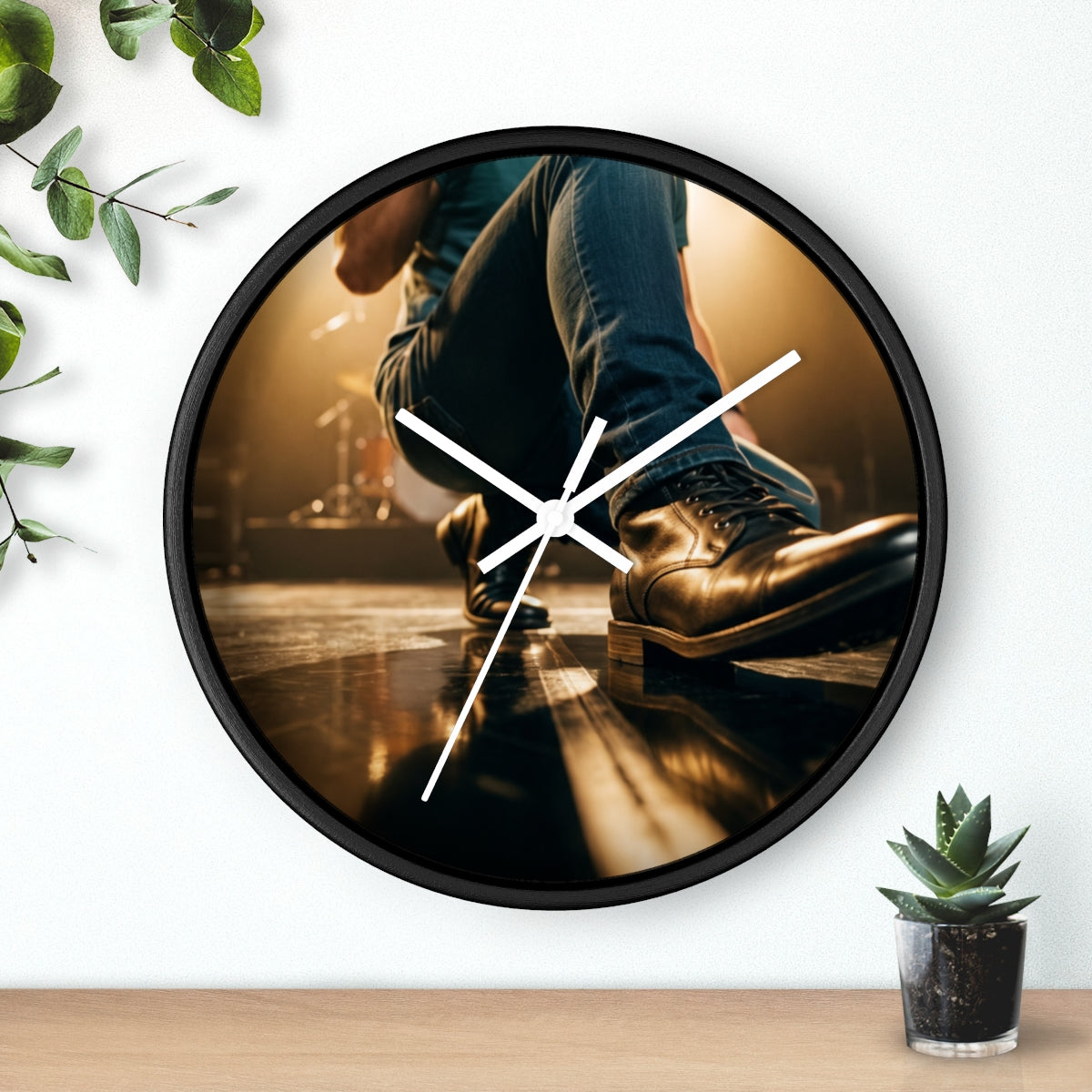 Wall Clock - Stage Lights Spotlight Concert Art | Echovira...