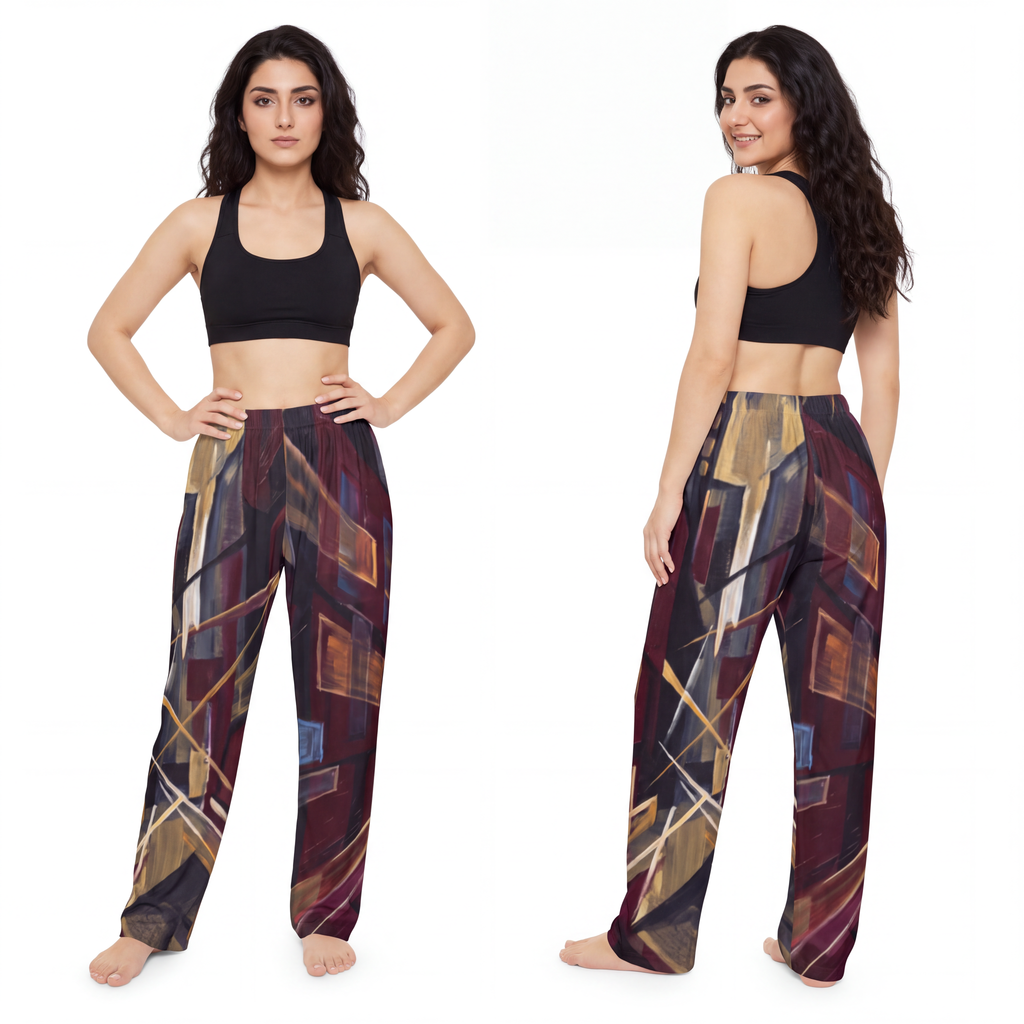 Women's Pajama Pants - Urban Glow | Echovira Gallery