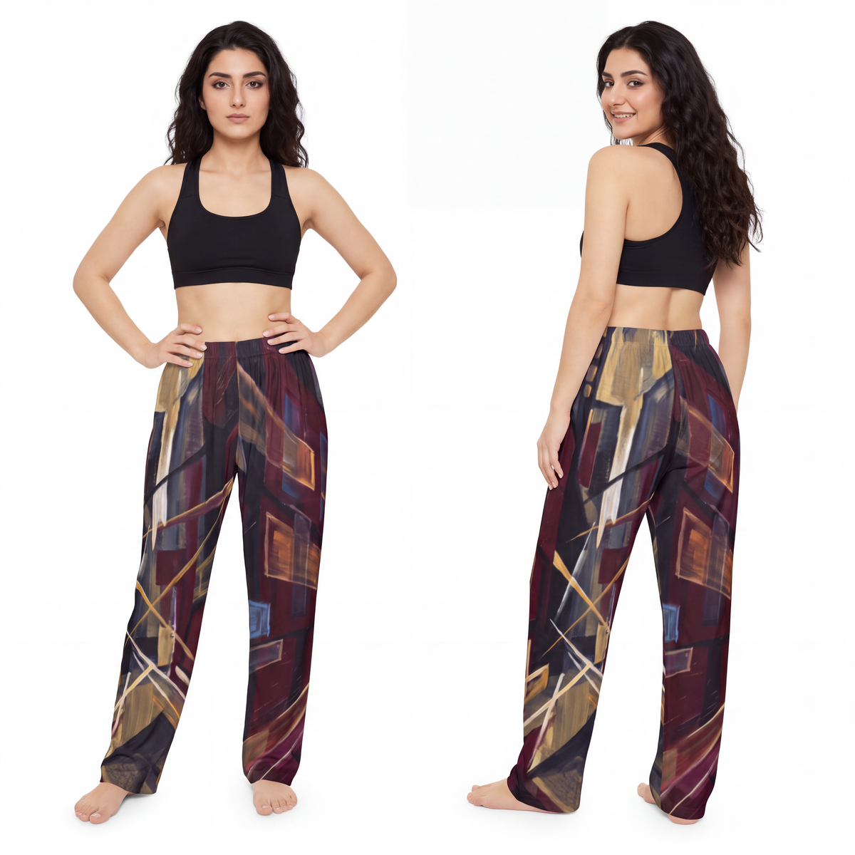 Women's Pajama Pants - Urban Glow | Echovira Gallery