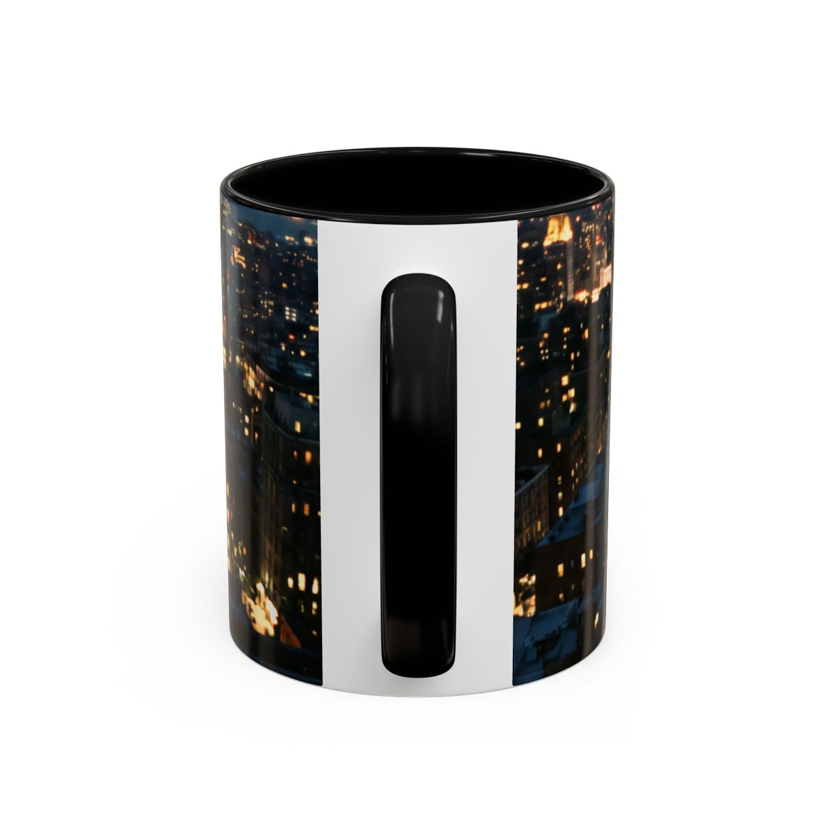 Accent Coffee Mug - Skyline Evening Glow | Echovira Gallery