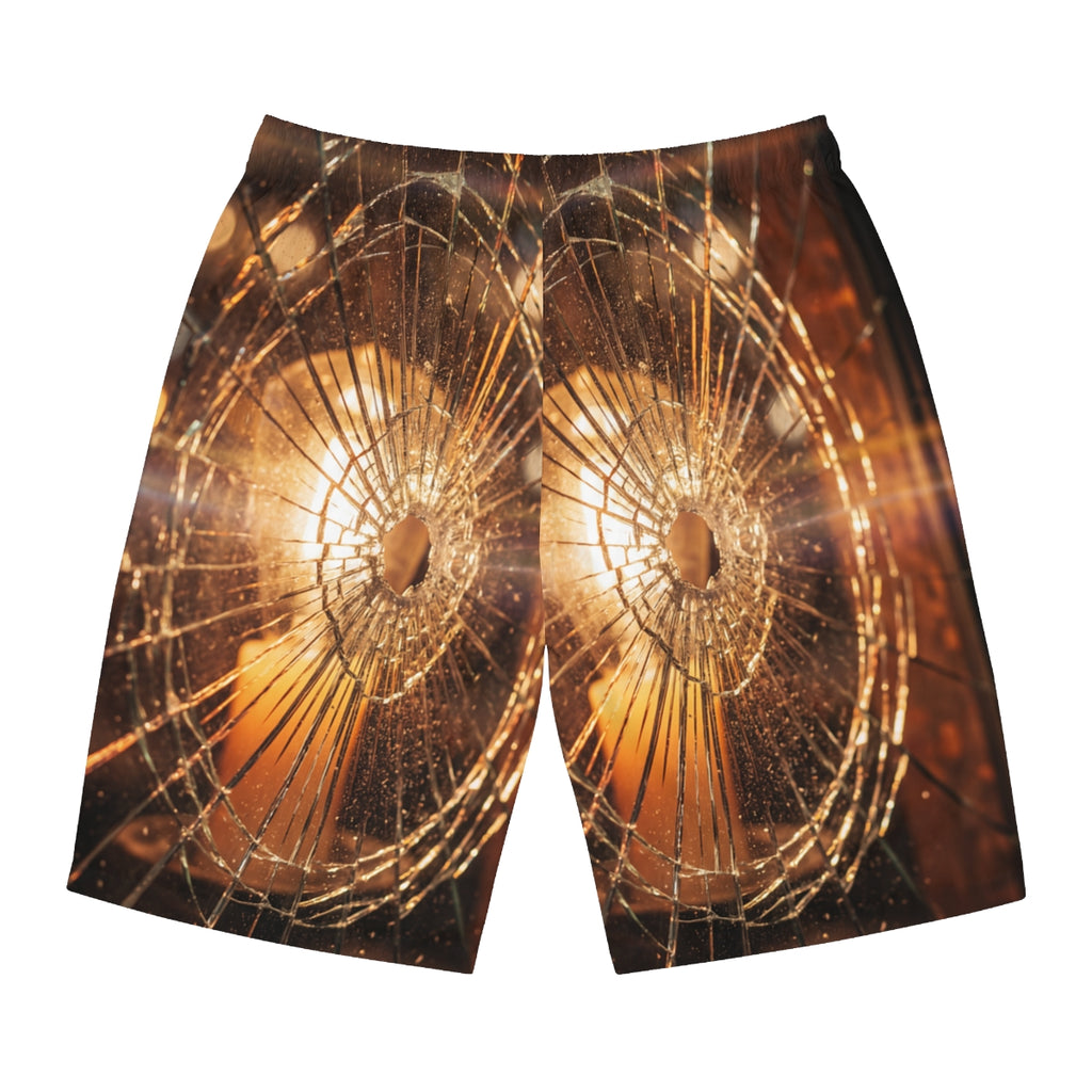 Men's Board Shorts - Shattered Amber Light | Echovira...