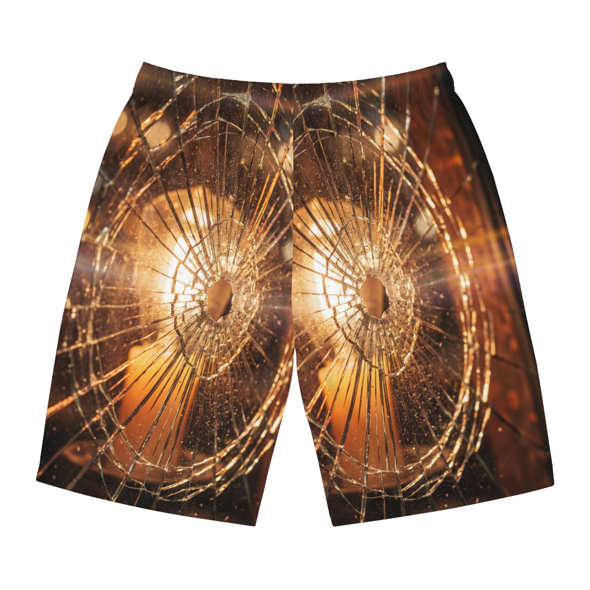 Men's Board Shorts - Shattered Amber Light | Echovira...