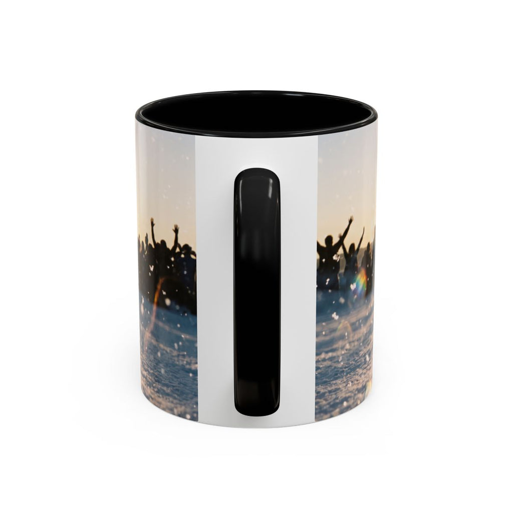 Golden Hour Crowd Accent Coffee Mug