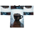 Espresso Cafe Long Sleeve Kimono Robe