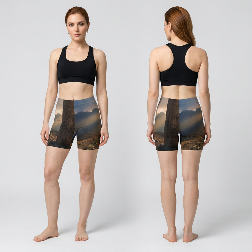 Women's Biker Shorts - Sun Peak