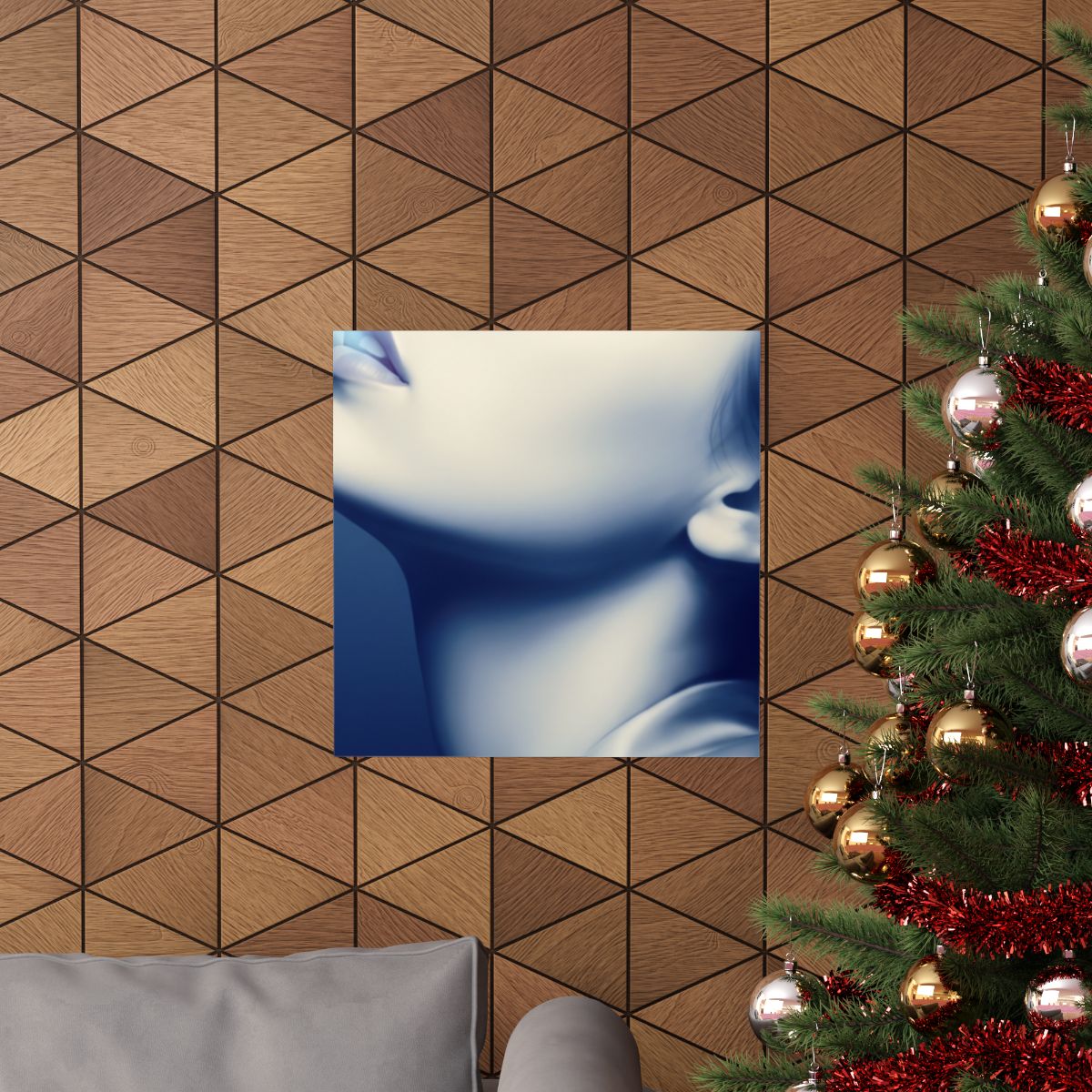 Matte Vertical Poster - Ethereal Blue Somnium Portrait (8×10...