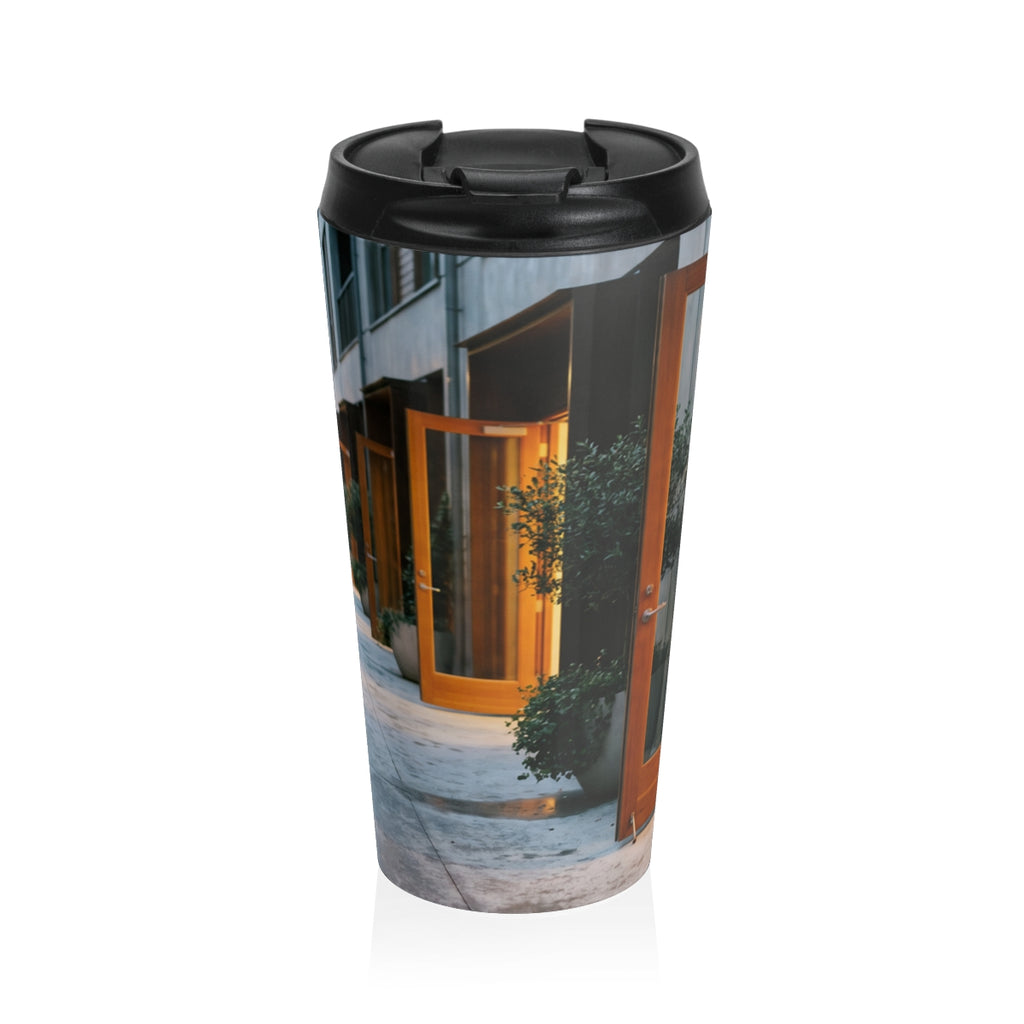 Stainless Steel Travel Mug - Urban Evening | Echovira...