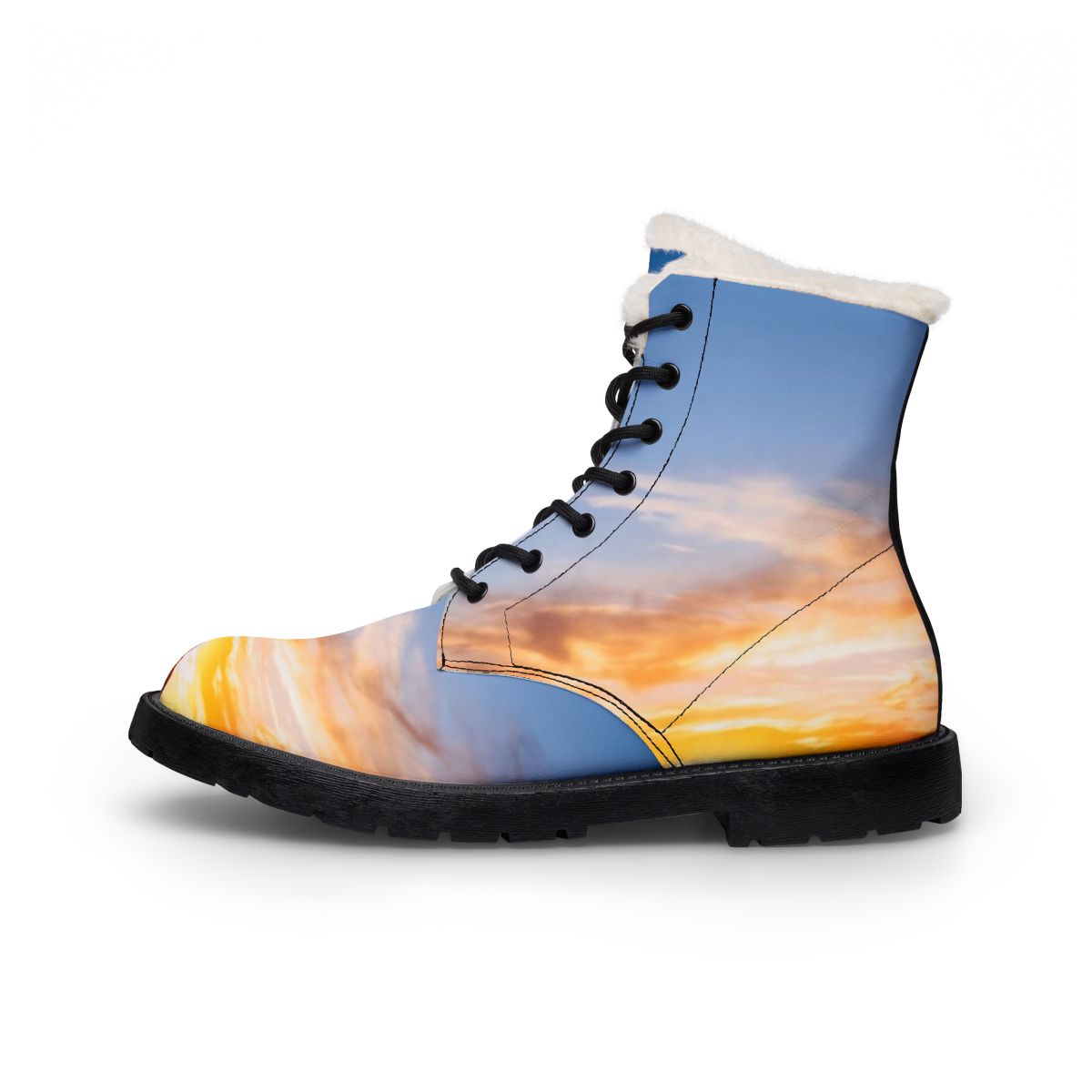 Men's Fur Boots - Sunset Mountain Trail | Echovira Gallery