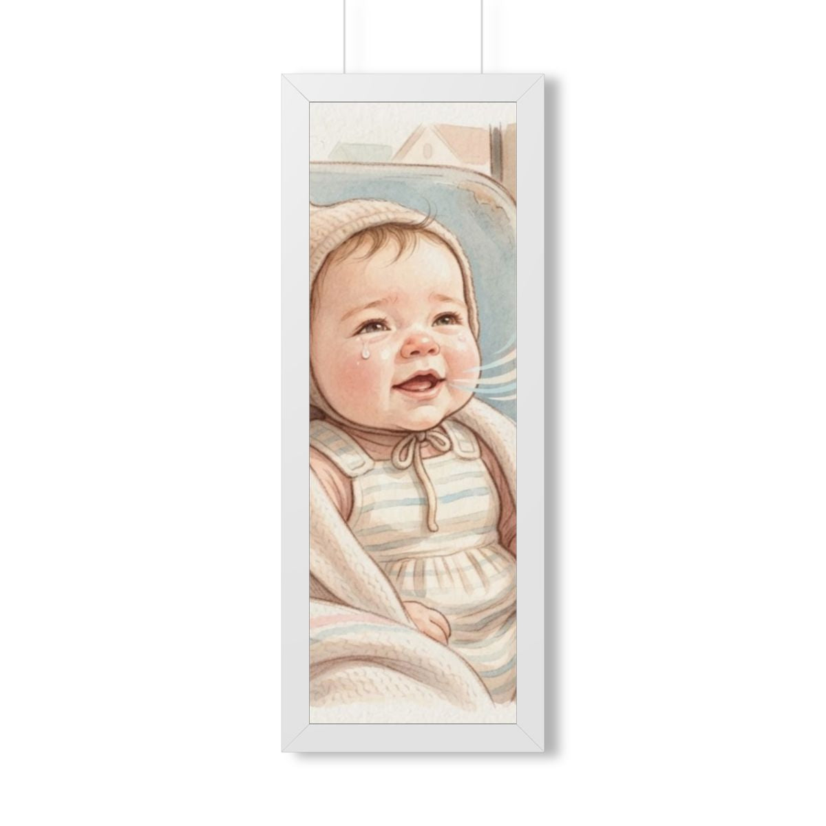 Framed Vertical Poster - Sweet Baby — White (11×14, 12×16......